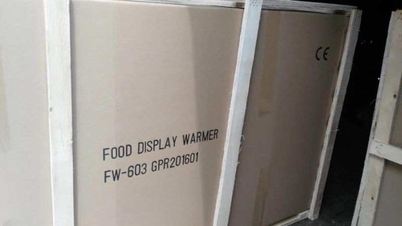 Commercial Electric Curved Food Warmer (GRT-601) Display Showcase with Trays