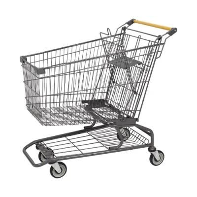 180L American Escalator Unfoldable Metal Shopping Trolley