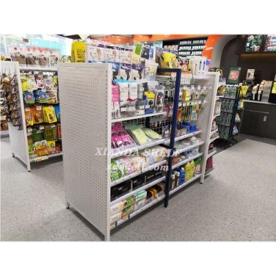 Light Duty Back Hole Style Smart Convenient Store Shelving Units Top Seller Double-Sided Gondola Supermarket Shelf Shelving Units