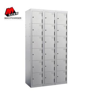 Government Use Metal Furniture Steel Cabinet Storage 18 Door Locker
