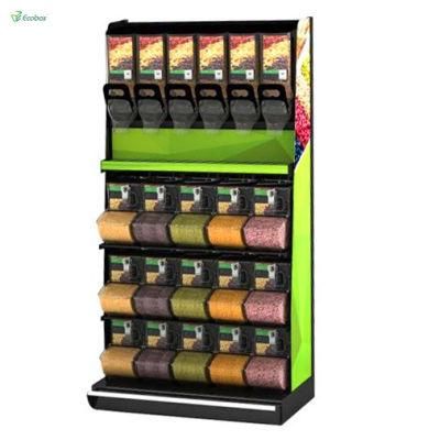 Ecobox Snack Racks Grain Storage Shelf with Dispenser and Bins