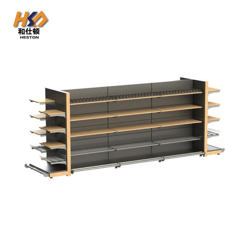 Gondola Steel Back Panel Supermarket Display Shelf