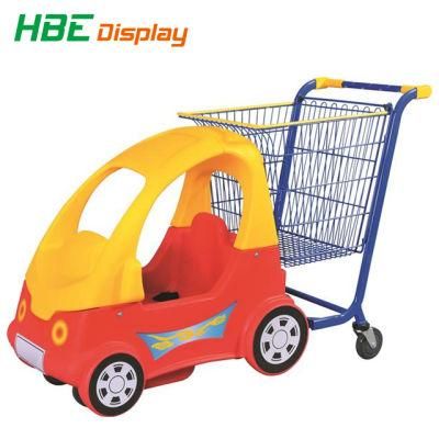Hypermarket Supermarket Kiddy Shopping Trolley with Toy Car