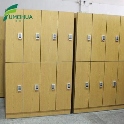 HPL Woodgrain Color Electrical Changing Room Clothes Locker