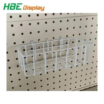 Shop Fitting Display Rack Accessory Steel Wire Pegboard Basket