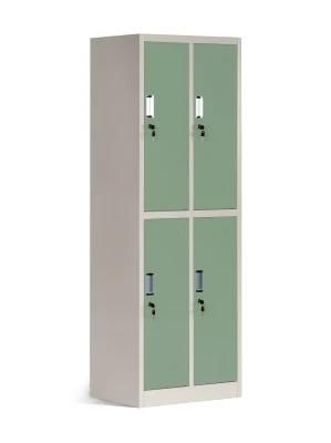 Colorful Steel Locker 2 Tier 2 Wide School Locker