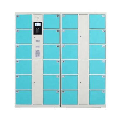 Supermarket Smart Barcode Storage Cabinet Electronic Coin Bar Code Lockers