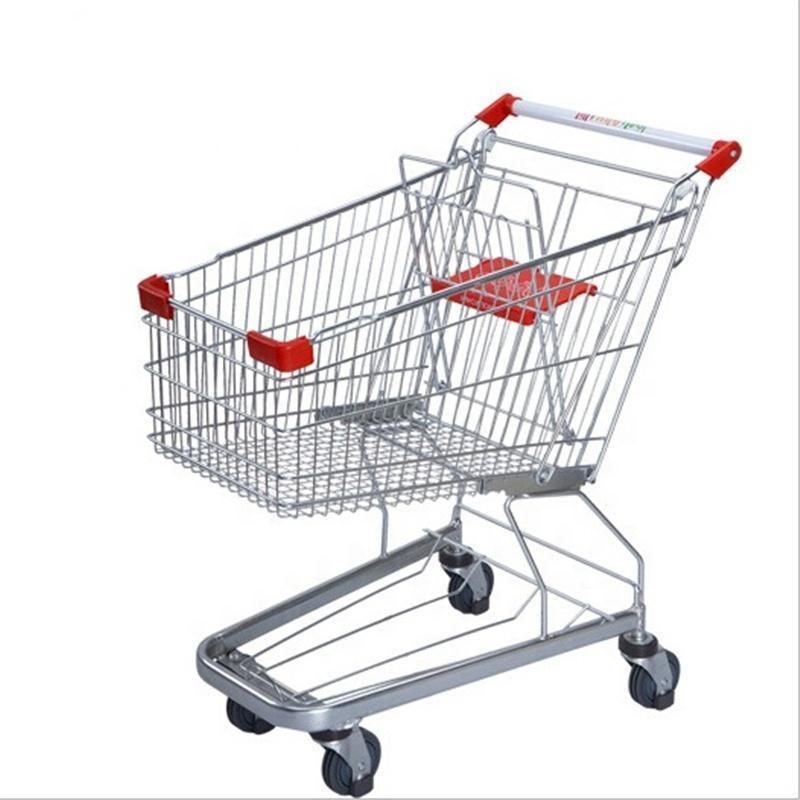 Japanese Styles Supermarket Shopping Trolley Cart Wholesale