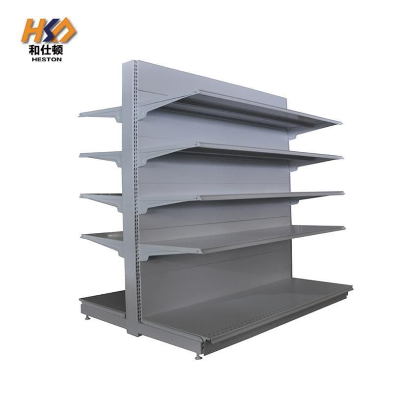 Metal Gondola Used in Supermarket Shelf Display for Store Retail