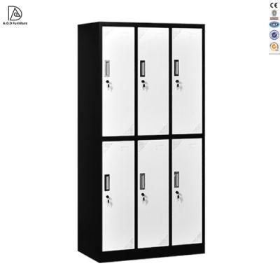 Customized Steel 6 Door Locker with Electronic Locks