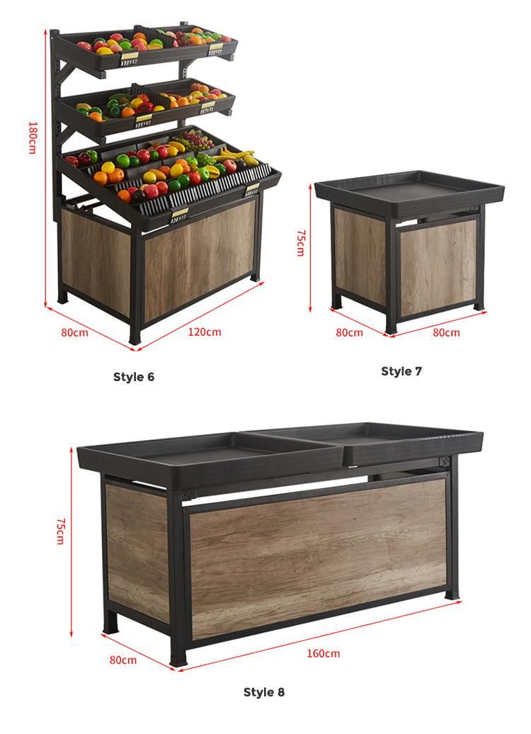 High Quality Vegetable and Fruit Racks for Supermarket