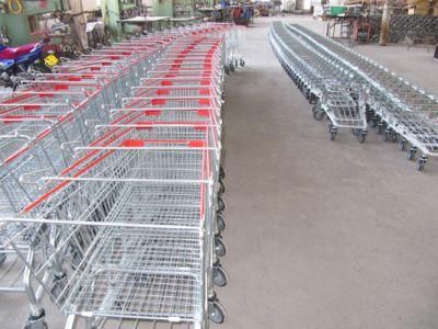 Marketing Supermarket Shopping Trolley Cart with Baby Seat