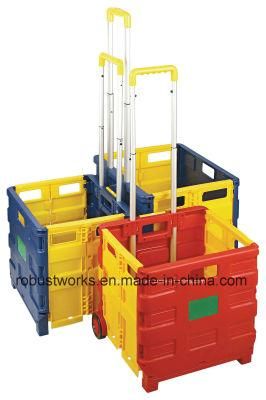 Plastic Folding Shopping Cart (FC403K-2)
