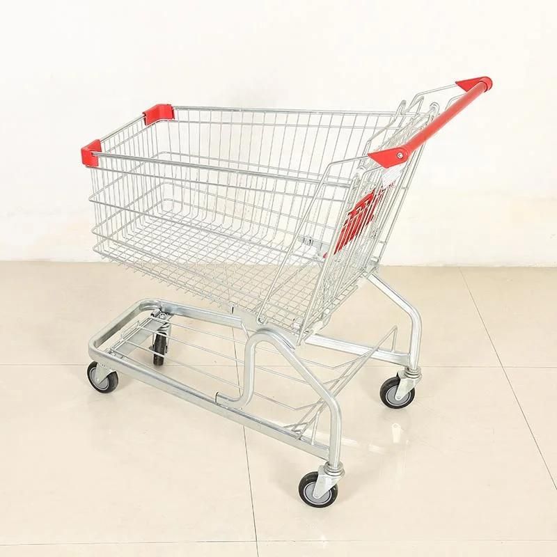 Metal Shopping Trolley with Baby Seat Supermarket Cart for Sale