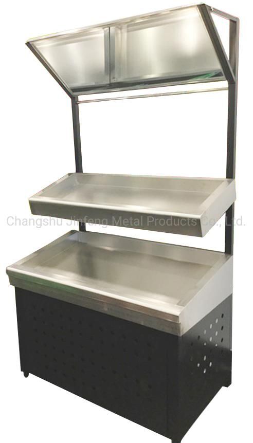 Supermarket & Store Fixture Vegetable and Fruit Display Racking with Mirror