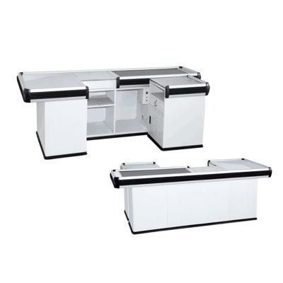Factory Direct Price Stainless Electric Cashier Counter Retail Cashier Counter