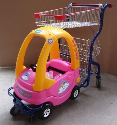 Fashionable Design Supermarket Children Shopping Trolley Cart