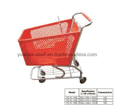 Plastic Pull Hand Trolley Shopping Bag with Wheels (YD-E)