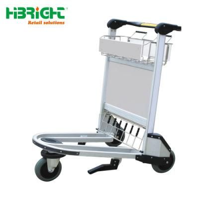 Aluminium Airport Cart Passenger Luggage Trolley with Hand Brake