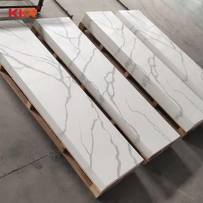 White Plain Corian Acrylic Solid Surface Display Counter