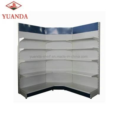 Grey Supermarket Gondola Shelf Display Rack