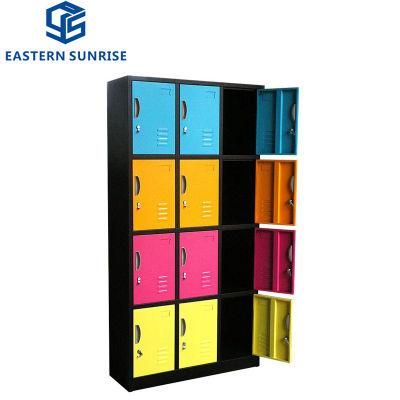 12 Doors 4 Tier Steel Clothes Wardrobe Office Metal Lockers