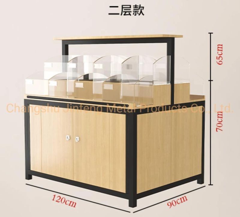 Supermarket Equipment Snack Store Two Layer Display Shelving