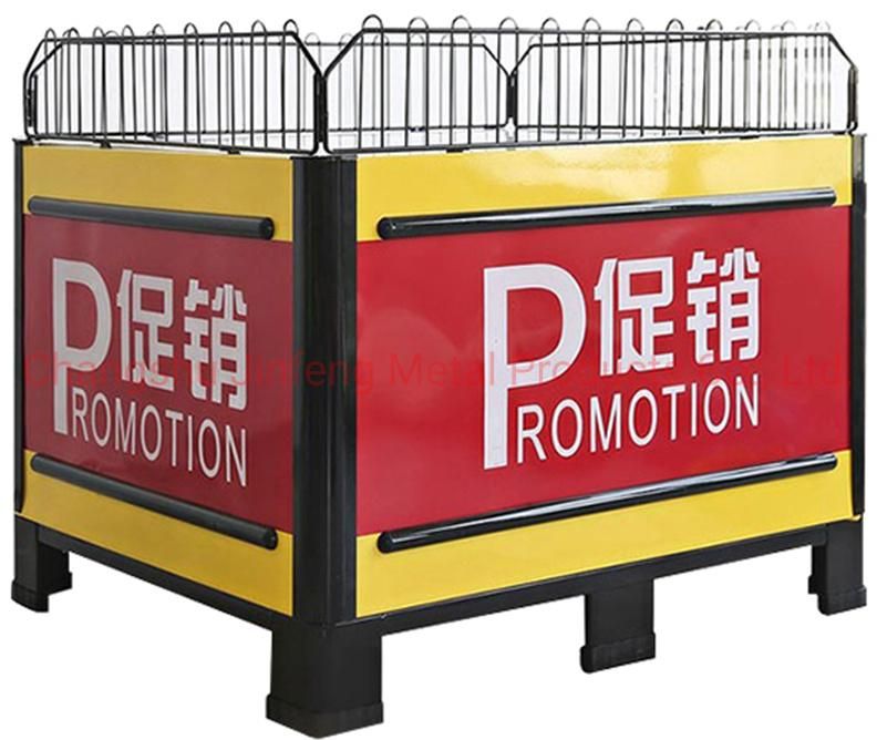 Supermarket Equipment Metallic Shelf Rack Grocery Store Shelves Marketing Cold Rolled Steel Promotional Products Table