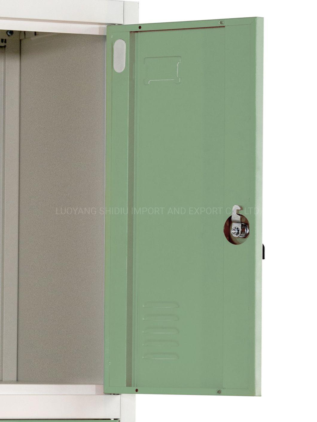 Office Use Green 9 Doors Lockers for Break Room / School Locker