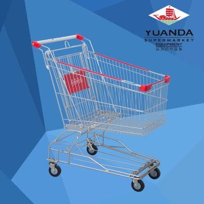 Latest Promotion Price 100 Liter Supermarket Metal Cart Store Shopping Trolley with Seat