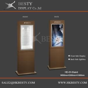 Stylish Jewelry Display Showcase with LCD Lighting Box