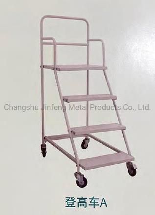 Supermarket and Warehouse Movable Stair Climbing Truck Ladder