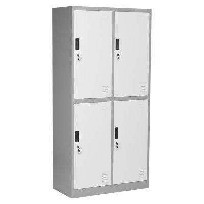High Quality Kd Structure 4 Doors Metal Vertical Locker