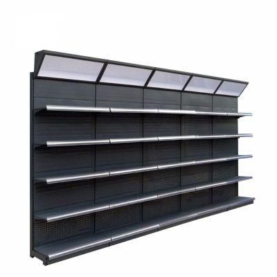 Store Shop Advertising Racks Metal Supermarket Shelf Display Gondola