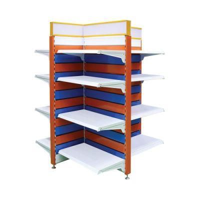 Newly Design Four Sides Particle Board Gondola Shelving