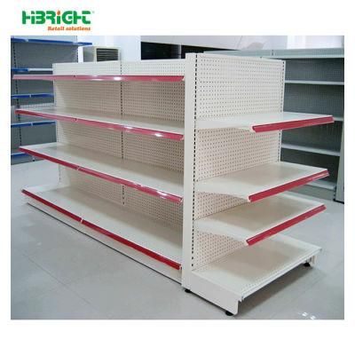 Supermarket Wooden and Wire Mesh Gondola System Cost-Effictive Shelving