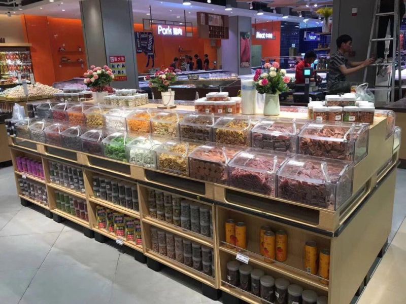 Retail Shop Polycarbonate Bin Candy Storage Bins for Supermarket