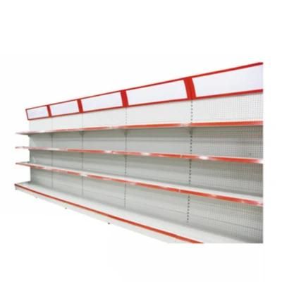 Quality and Reliable Perforated Back Panel Shelf with Top Light Box