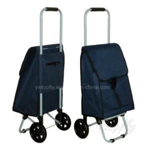 Portable Minin Shopping Trolley with EVA Wheels Iron Frame
