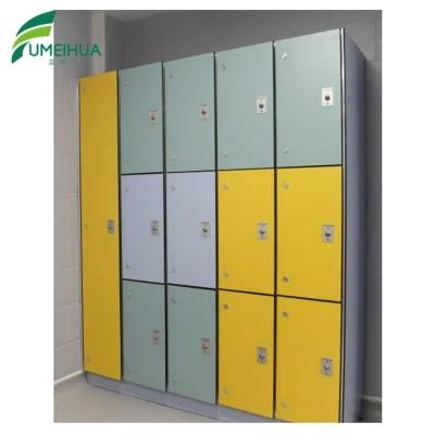 Locker Room Cabinets HPL Locker Coin for Swimming Pool