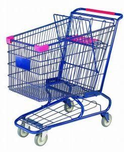 Big Wire Mesh Zinc Plated Supermarket Hand Trolley