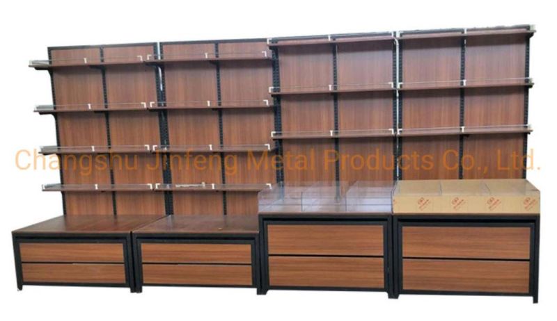 Supermarket Shelf Store Supermarket Wooden Display Stand