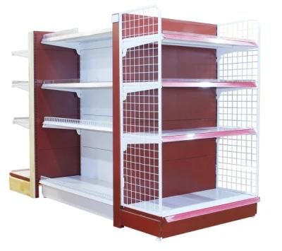 Metallic and Glass Supermarket Lotion Display Shelving