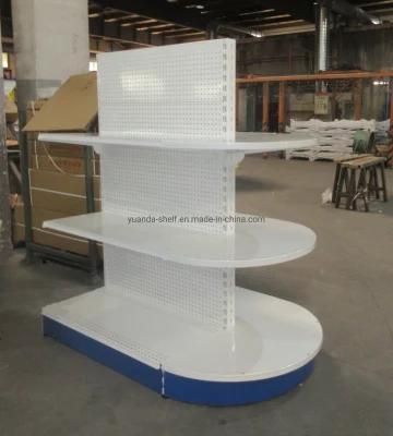 Powder Coated Supermarket Equipment Metal Gondola Shelf