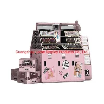 Shopping Mall Customized Makeup Display Stand Shop Furniture Beauty Cosmetic Showcase