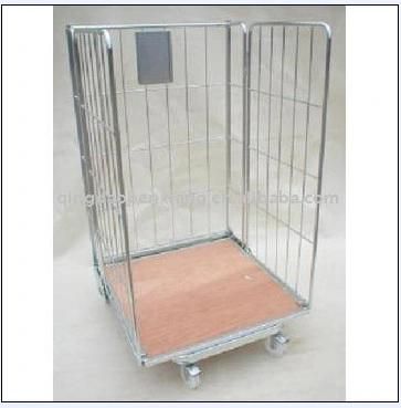 Mesh Wire Container with 4 Wheel