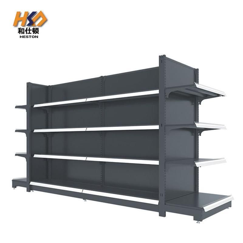 Heavy Duty Supermarket Rack Store Shelf Double-Sided Gondola for Shop