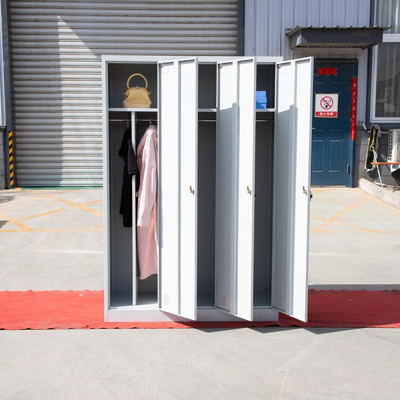 Gym Storage Wardrobe Steel Locker Cabinet Single Door Clothes Staff Metal Locker