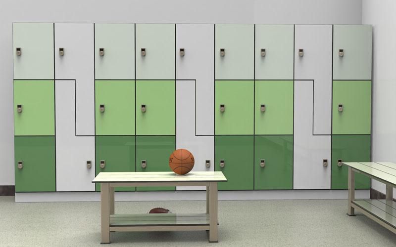 Good Quality Water Resistant Professional High Pressure Laminate Hospital Best Price Gym Washroom Changing Room HPL Locker/