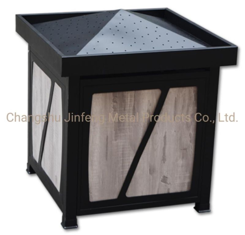 Supermarket Equipment Wooden Display Rack with False Roof for Vegetable and Fruit